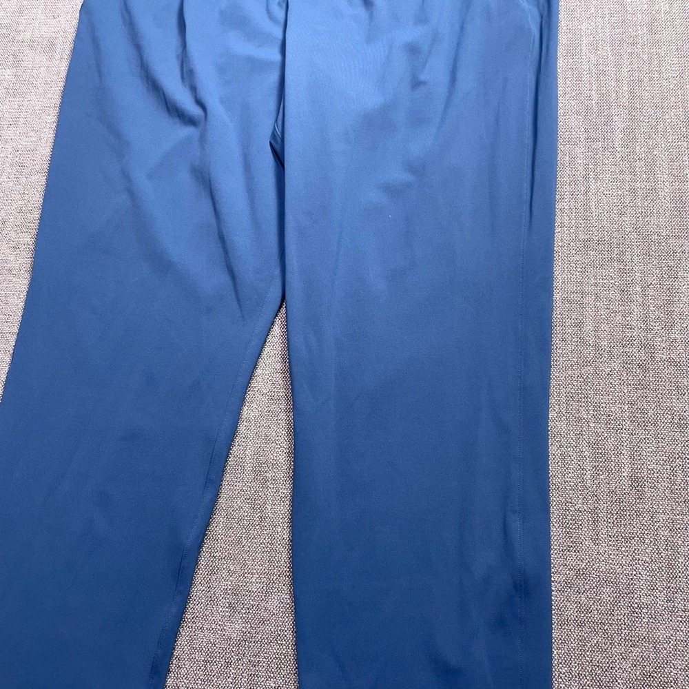 Lululemon Pants Womens 12 Navy Blue Nylon Pleated Drawstring Waist Straight Leg - Picture 2 of 10